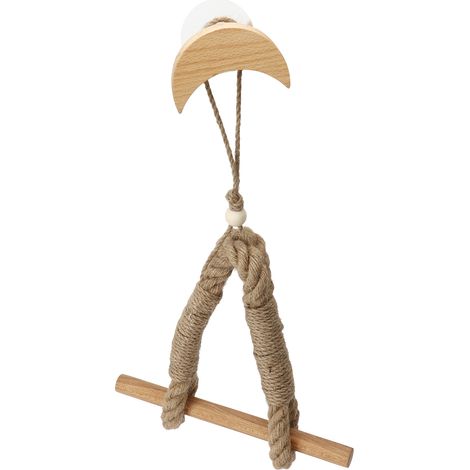 Porte-rouleau de papier toilette design avec support en corde de chanvre pour salle de bain (1/5)