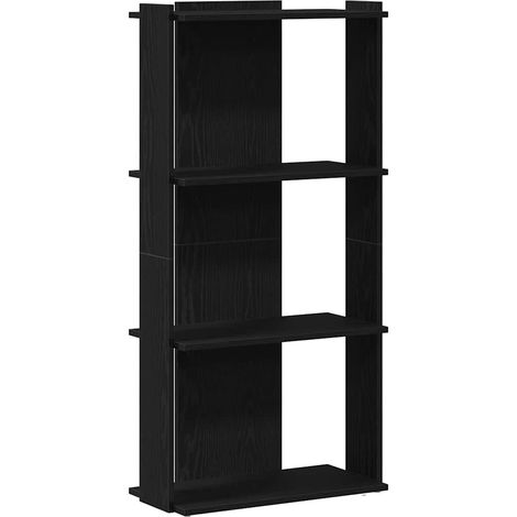 Maison Exclusive - Libreria a 3 Ripiani Nera 60x30x120 cm in Legno Multistrato