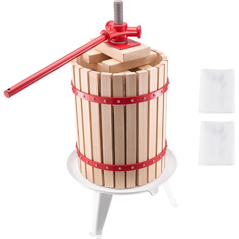 Mophorn 4,75 Gal/18L Manuelle Obstwein presse, haltbarer Holzkorb mit 8 Blöcken, robuster Saft hersteller für Apfelwein, Trauben, Tinktur, Honig und Olivenöl produktion zu Hause oder in der Küche