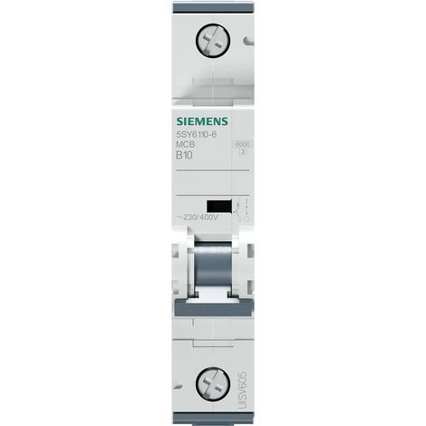 Siemens 5SY61106 5SY6110-6 Interruptor Automático 10 A 230 V, 400 V