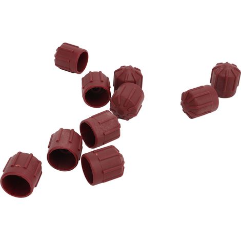 50 Embouts de valve climatisation ABS bouchon M10x1 universel auto, protège flexible, fixation acier (1/5)