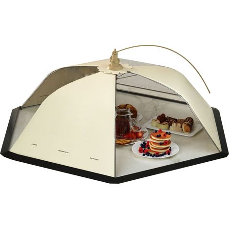 Faltbarer und wiederverwendbarer Insektenschutz für Lebensmittel, ideal für Camping, Picknicks und den Gebrauch zu Hause im Sommer. (1/5)