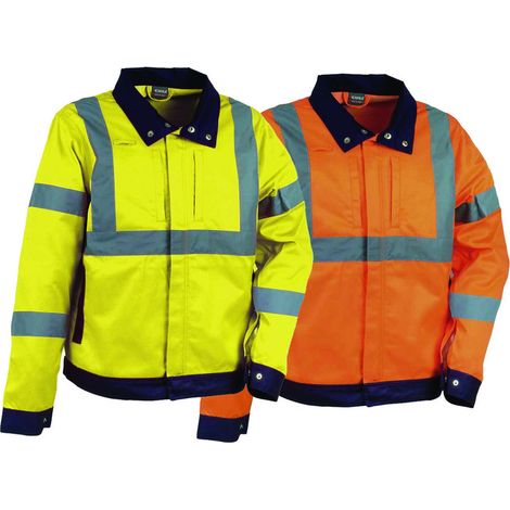 Giacca Tempel Ad Alta Visibilita' - tg.S - arancione fluo/navy