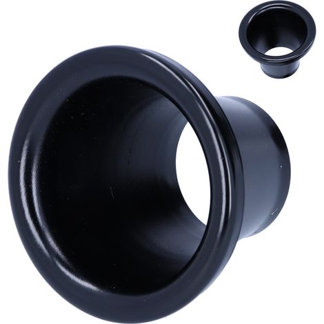 Adaptateur cornet d'admission turbo 1,9 pouces en aluminium CNC noir, accessoire de modification auto, pièce performance moteur (1/5)