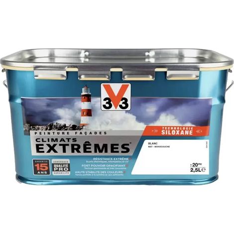 Peinture Façade V33 Climats Extrêmes Blanc 2,5 L