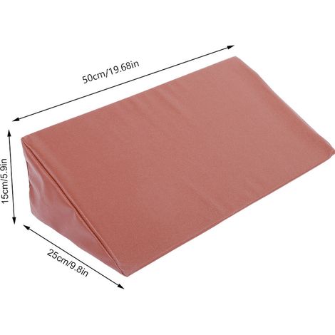 Keilförmiges Lagerungskissen – Ergonomisches Schaumstoffkissen mit wasserdichtem PU-Bezug zur Unterstützung des Lendenbereichs und Hochlagerung der Beine – Abmessungen: 25 x 15 x 50 cm (1/5)