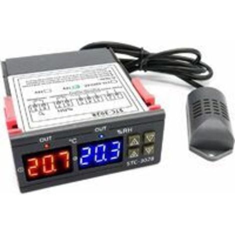 STC-3028 Numérique Température Humidité Contrôleur 110-220 V Thermostat Humidificateur avec Sonde de Capteur D'humidité Capteur pour Chauffe-Eau Réfrigérateur (1/5)