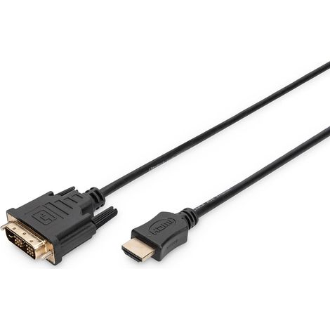 1 Câble Adaptateur HDMI,DVI,3m,Full HD,Pour Connexion Vidéo (1/4)