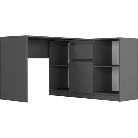 Eckschreibtisch rechts Anthrazit 120 x 120 cm Modern N14