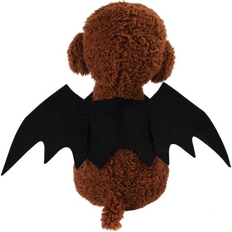 Déguisement de chauve-souris en feutrine légère pour animaux de compagnie, idéal pour Halloween ou une fête. Costume de chien pour cosplay ou festival.