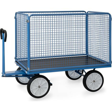 fetra Chariot à plateaux manuels 6445V - charge max. 1000kg pneus pleins (1/5)