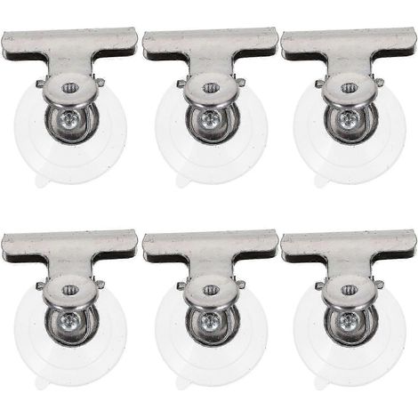 Lot de huit pinces à ventouse robustes et de grande taille pour fixer des panneaux sur les fenêtres (1/5)