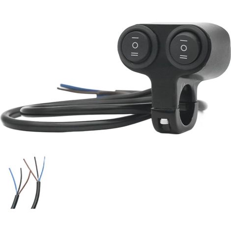 Interrupteur Guidon Alliage Aluminium 22mm Interrupteur Guidon(F) (1/5)