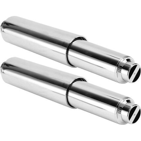 Flexible Spiral-Toilettenpapierrollen (silber) – 16,50 x 2,40 x 2,40 cm – Silber (1/3)