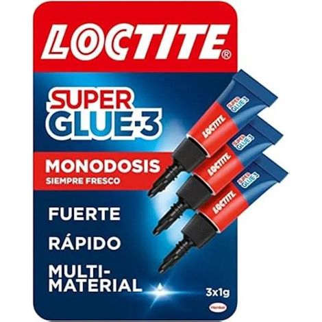 Colla Loctite Super Glue-3 Mini Trio Trasparente 3 grammi