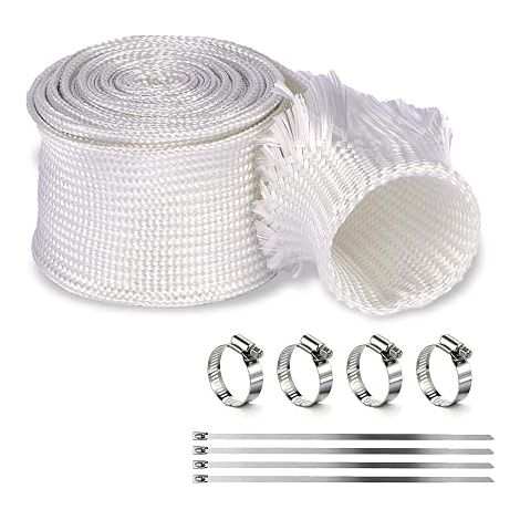 Tuyau D'échappement 25mm Générateur 250CM chauffage de stationnement Tuyau Gaine fibre de verre (1/5)