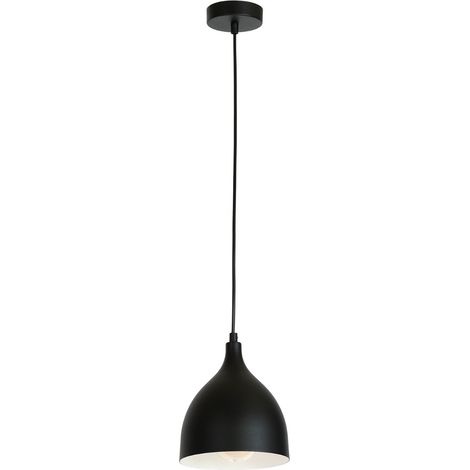 Suspension spot noire Noak Classic E27 15W Luminex