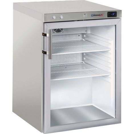 Armoire Négative à Spiritueux Vitrée 140 L Inox - Casselin
