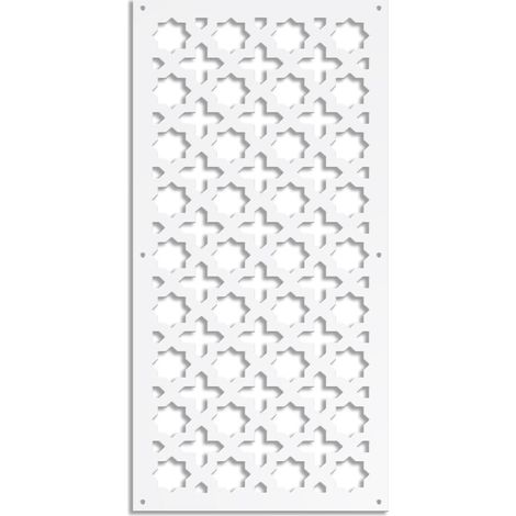 CROSS - Pannello in PVC traforato - Parasole - Colore: bianco - Misura: 98x198 cm (1/2)
