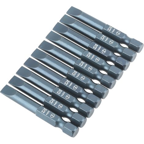 S2-Schlitzschraubendreherbit, einköpfig, H6,350SL6 mm (1/5)