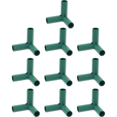 eur pour Structure de Serre 5 Types de Supports Robustes et Stables  Raccord PVC pour serre pour légumes, ferme, porches, cours, treillis de vigne, abri anti-UV, fleurs (1/2)