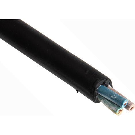 Câble d'alimentation RS PRO 3G2,5 mm², gaine CPE Noir, Retardant à la flamme, 50m ( Prix pour Bobine de 50 Mètres ) (1/3)