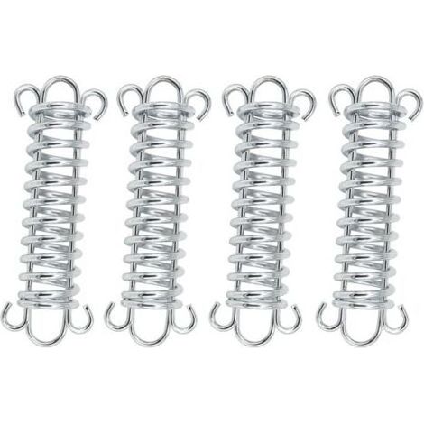 YUIT-Green Mobility-Ressort en Acier pour Auvent Boucles à Ressort pour Tente Tendeur de Corde de Tente D'auvent Convient pour l'escalade de Plage Accessoires de Fixation de Tente de Camping 4 Pièces (1/4)