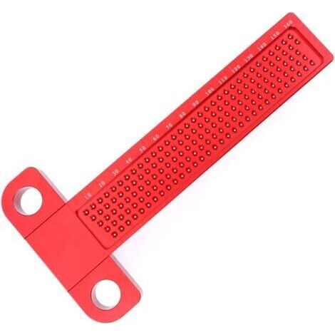 BARKBUSTERS Règle de mesure métrique en alliage d'aluminium de type T de 160 mm pour le travail du bois (1/4)