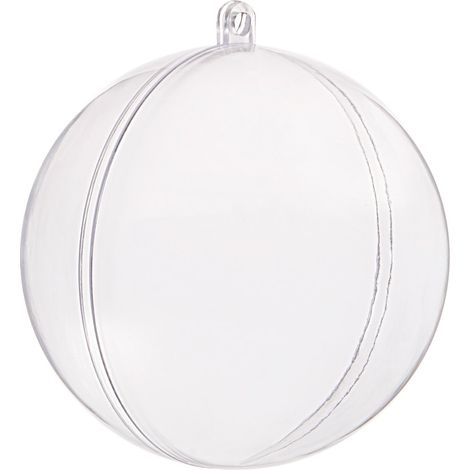 CUORE PALLINA ACRILICA DECORAZIONE PALLINE 12cm 12x (1/4)