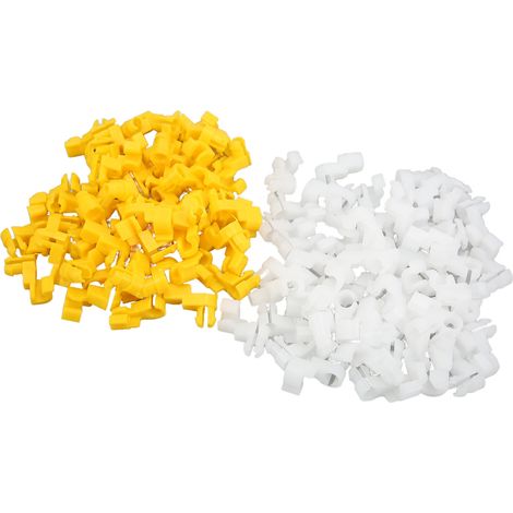 100 Türschlossstangenclips 69293-12030 Links Rechts Gelb Weiß Ersatz für Camry Celica Corolla (1/5)