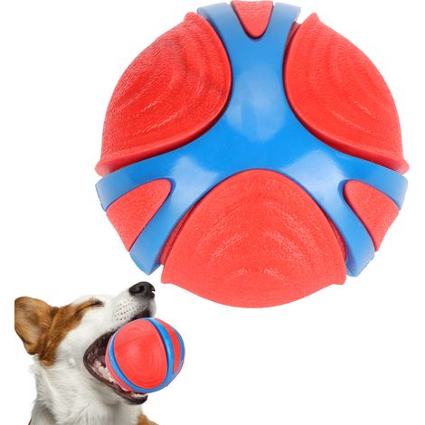 Balle à mâcher pour chien TPR solide résistante aux morsures jouet interactif dentaire anti-stress nettoyage facile durable (1/4)