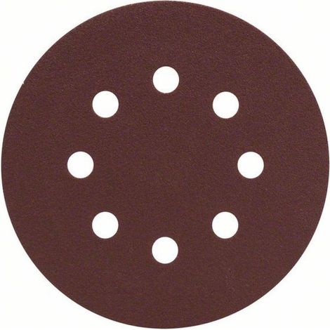 Bosch Accessories 2607019494 Exzenterschleifpapier mit Klett, gelocht Körnung (num) 120 (Ø) 125 mm (1/2)