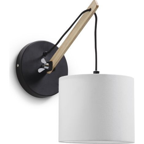 Aplique orientable BRITTA E27 42 W Negro (1/3)