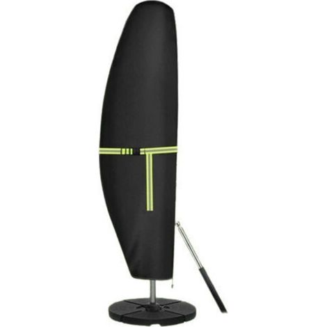 Housse de parasol d'extérieur, protection UV, adaptée aux terrasses, balcons, cours, coupe-vent et anti-poussière, 280x30x81/45cm. (1/5)