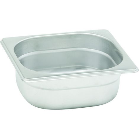 Bac GN 1/6 65mm - 16.2 x 17.6 x 6.5 cm - Inox - Lot de 6 - Dbmark