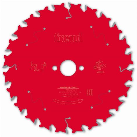 Hoja de sierra para sierra circular manual con cable/ sin cable FREUD - Ø160 1,8/1,3 A20 Z24 BA 15° - F03FS09675 -FR06W003H