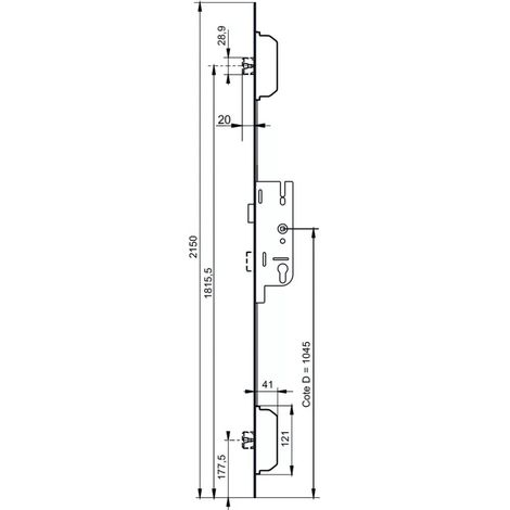 GACHE INFERIEURE OB JEU 12MM 18X8 9-29136-00-0-1