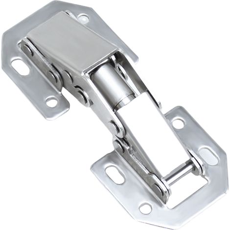 Charnières de pont sans perçage, charnières de porte d'armoire sans perçage, charnières hydrauliques à ressort de type grenouille de 4 pouces (1/4)