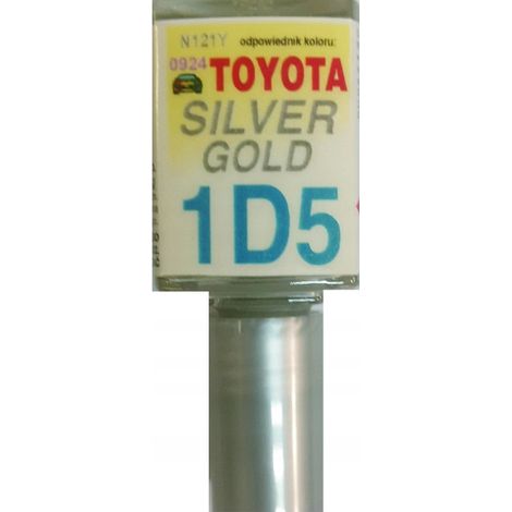 Reparación de arañazos en la pintura del Toyota 1D5 plateado y dorado, 10 ml arasystem (1/5)