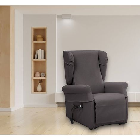 Sillón Dromanzin, Desenfundable, Hecho en Italia, Blanco (1/5)
