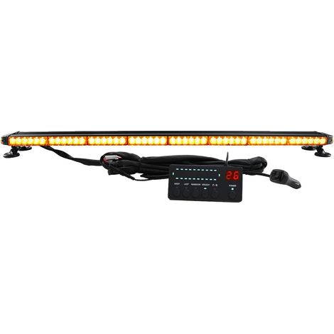 Barre de lumière stroboscopique LED, compatibilité universelle, 26 modes de flash, 124cm 49inch 102 LED (1/2)