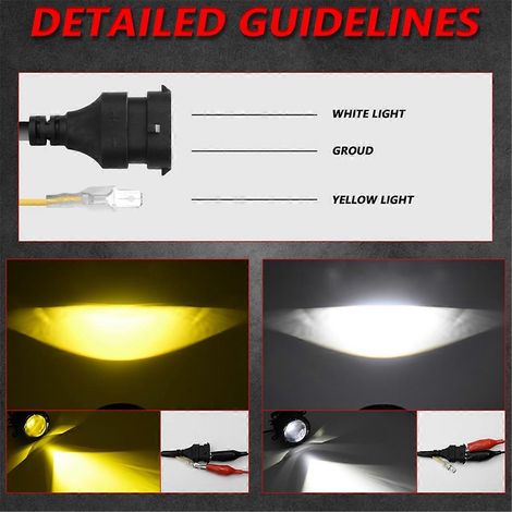 Faros antiniebla LED con lente de proyector, luces de posición y faros antiniebla. (1/5)