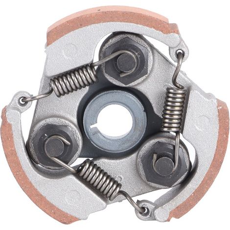 Disque d'embrayage centrifuge à 3 mâchoires en aluminium et fer pour scooter 2 temps 43cc 47cc 49cc (rouge) (1/5)