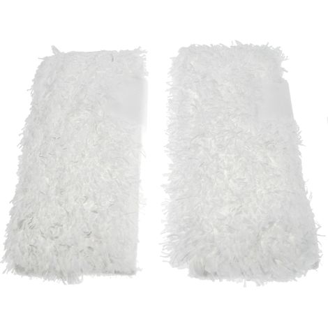 vhbw 2x Paño limpieza compatible con Kärcher SC 5 EasyFix Premium, SC 5 EasyFix Iron limpiador a vapor - blanco 21 x 9,4 x 0,25cm