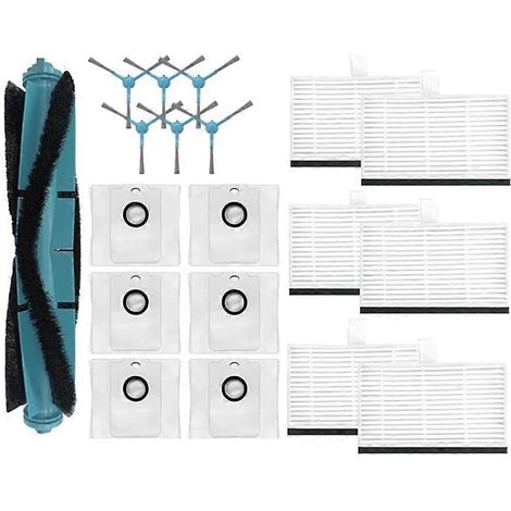 Filtre pour aspirateur brosse pour aspirateur Filtre de brosse pour aspirateur filtre de Side Brosse Sac à poussière Filtres pour Cecotec Conga 9990 AI/ 9590/Conga 10090 AI Spin Revolution Ultra Power (1/5)