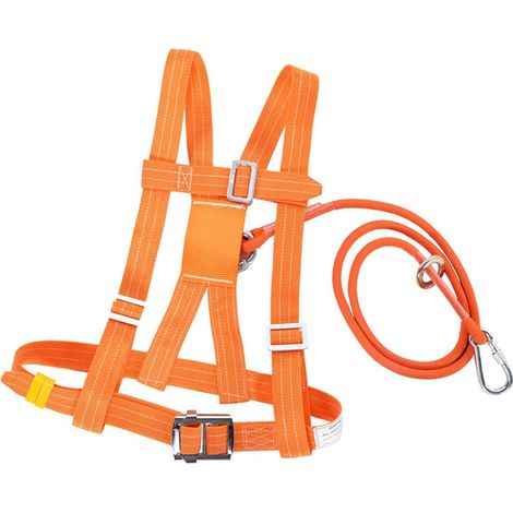 Harnais d'escalade réglable extérieur 6 tailles, ceinture de sécurité, corde de sauvetage, travail en hauteur, petite boucle, 1,6 m