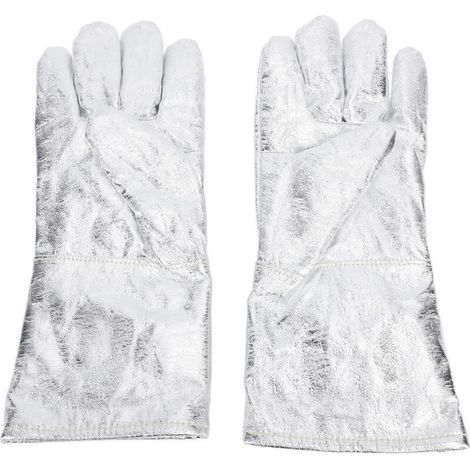 Les gants de soudure résistants à la chaleur ont aluminisé la preuve du feu ignifuge (1/4)