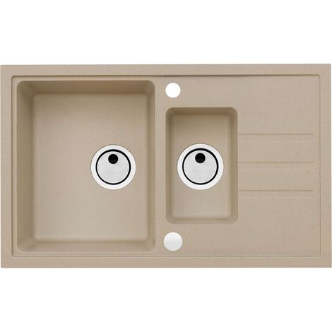 Alveus Intermezzo - Lavello in granito 78x48 cm, beige 1117053