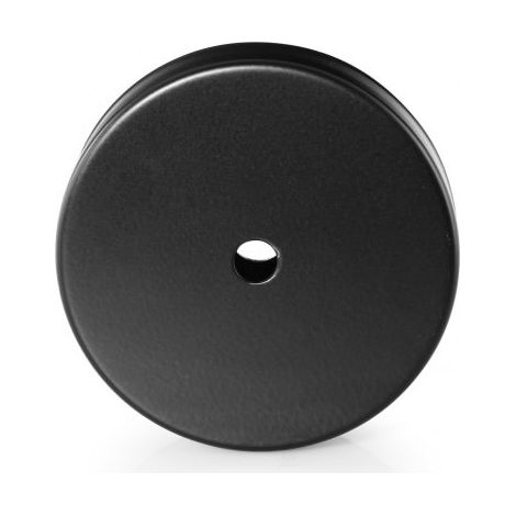 Rosace de plafond en métal Noir avec 1 passage de câble : optez pour la qualité et le style (1/3)