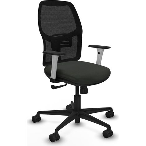 Chaise de bureau piqueras y crespo Alfera blanc support lombaire ajustable (1/2)
